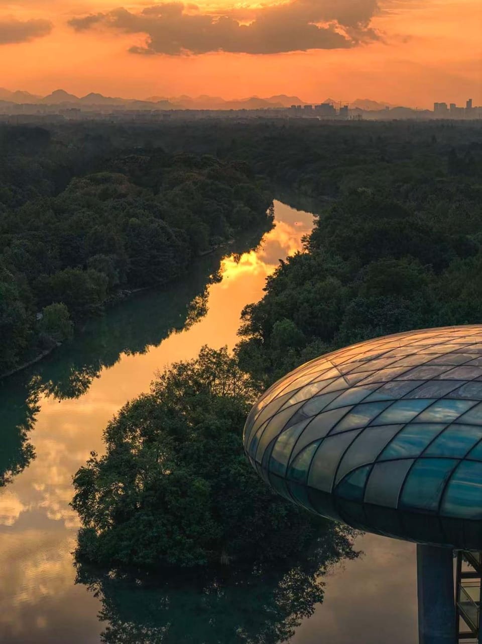 Natural landscape, Bird's eye view, Lake view, River view