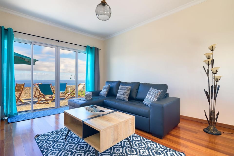 Living room, Seating area, Sea view