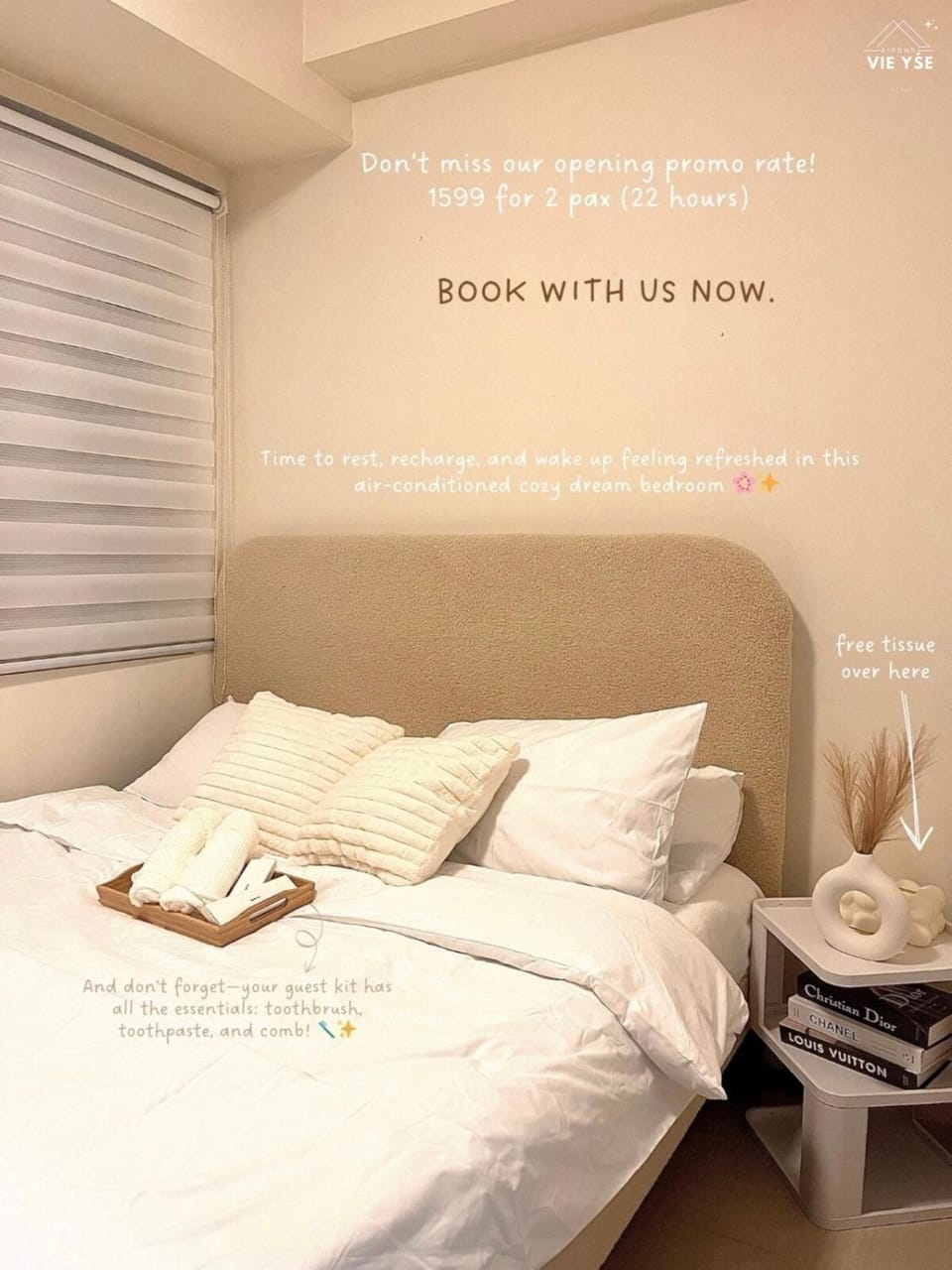 Vie Yśe - Pinterest-style Staycation Near MOA Apartment in Pasay