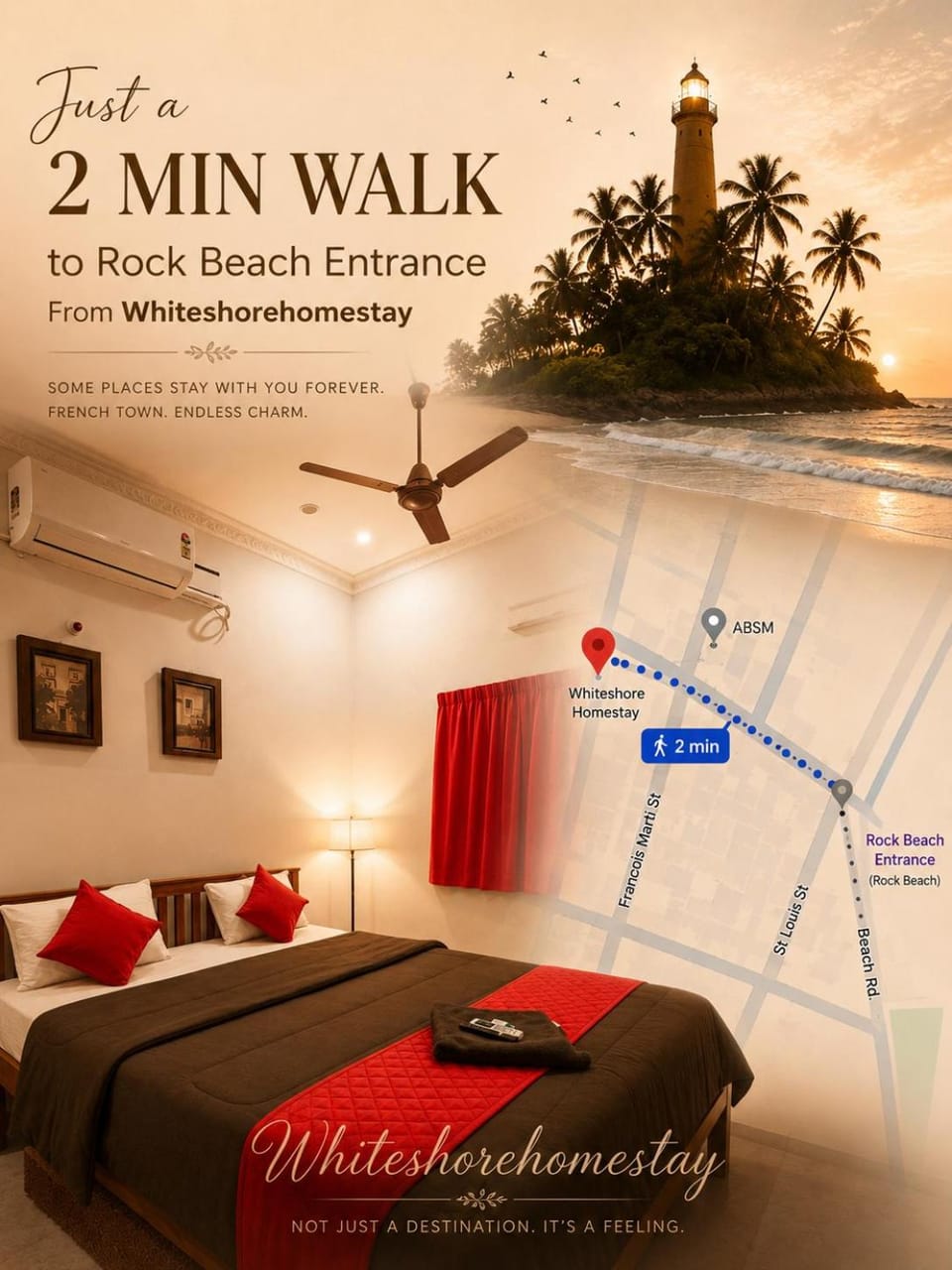 Whiteshore Homestay Whitetown Vacation rental in Puducherry