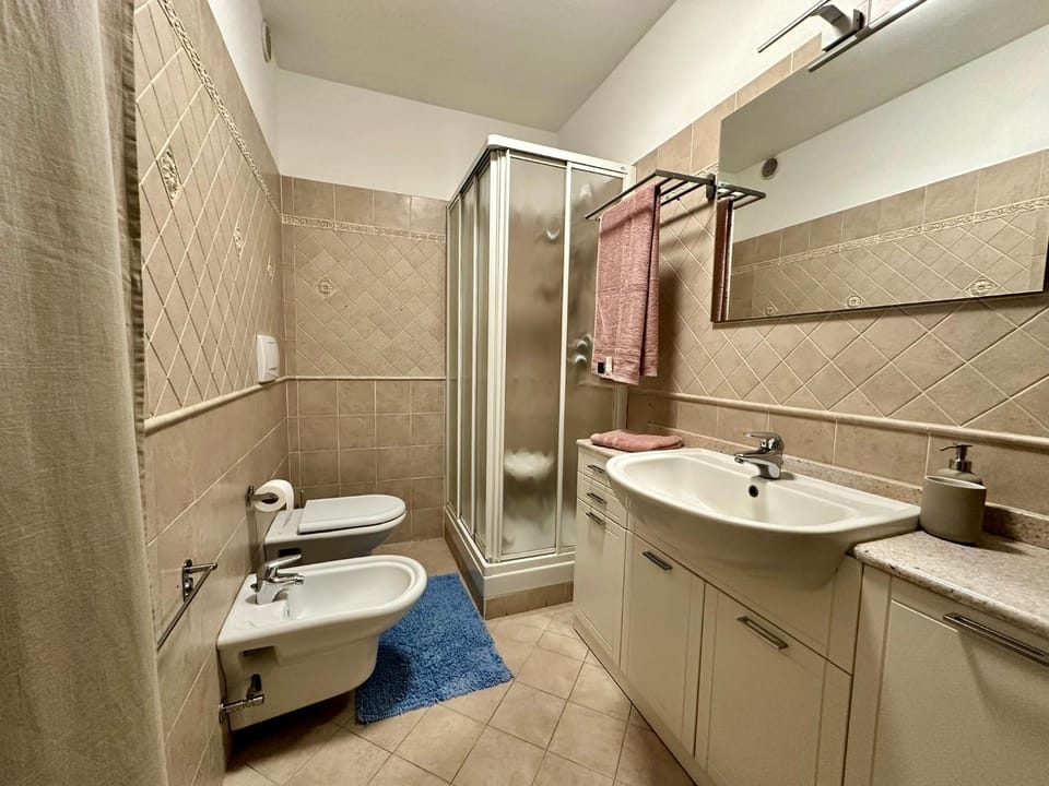 Shower, Toilet, Bathroom, towels