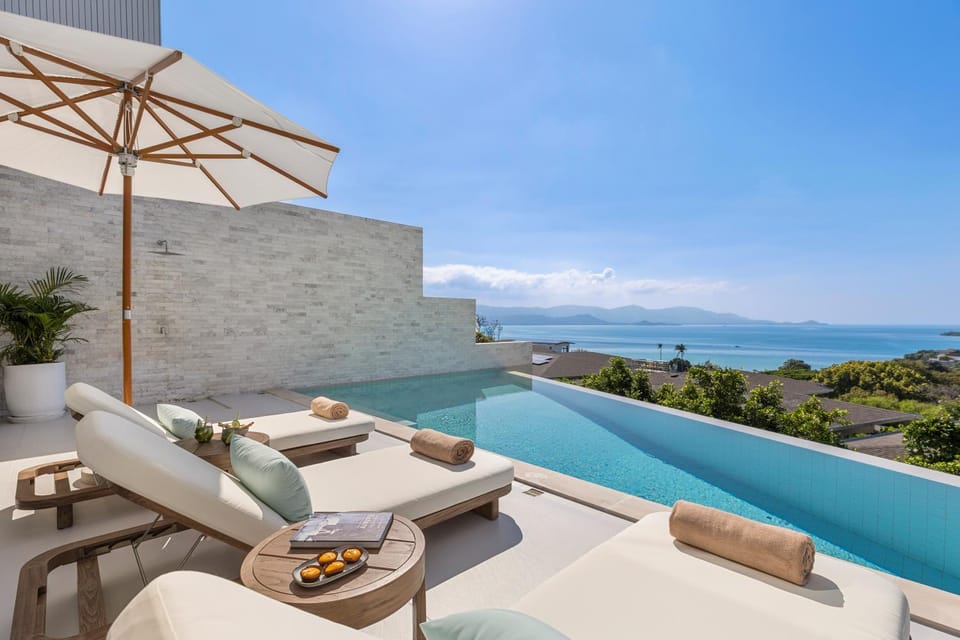 BRAND NEW - VILLA 'SHANGRI-LA' - 3 Bed 4 Bath, Beachside Sea View, Private Pool Villa Villa in Ko Samui