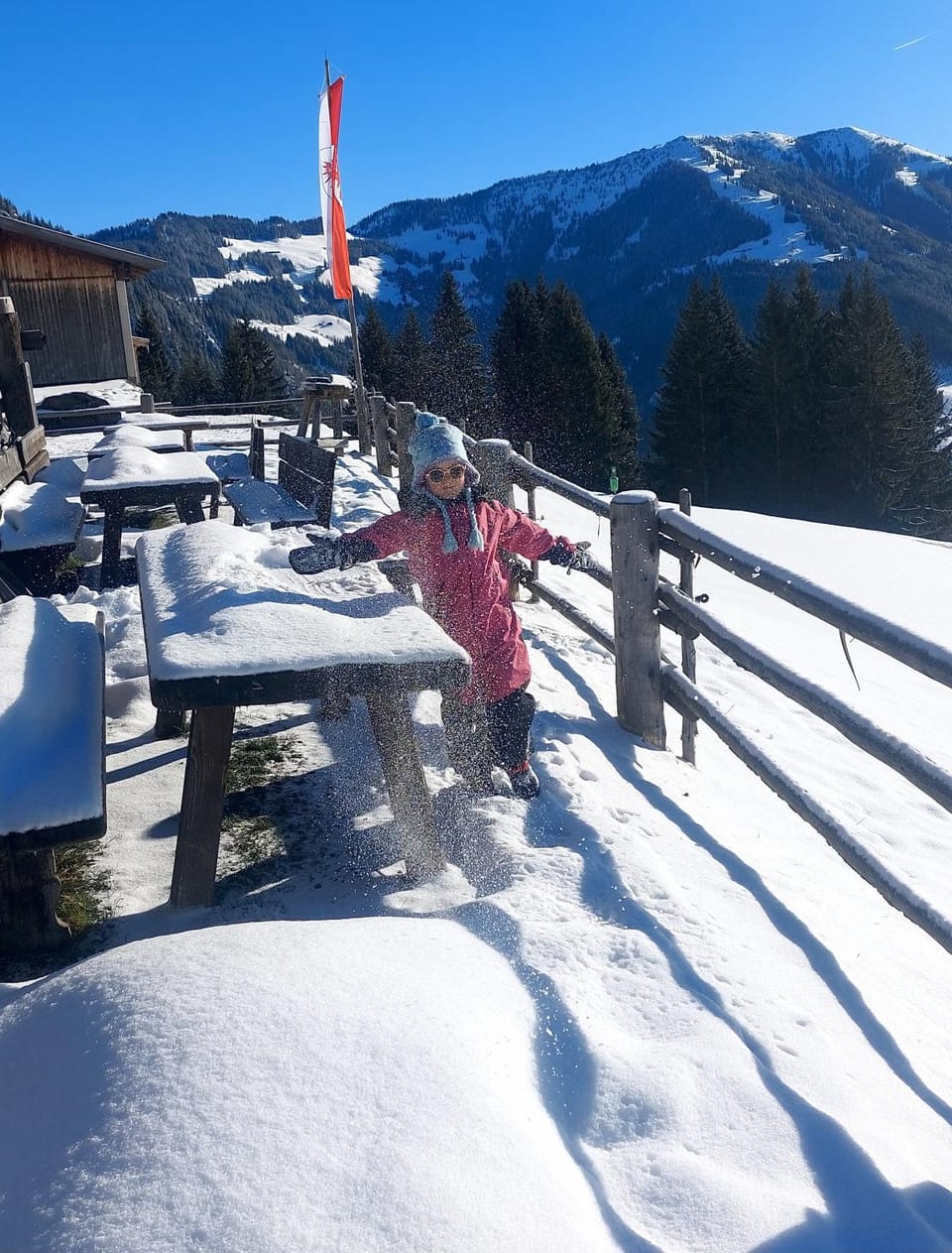 Natural landscape, Winter, Mountain view