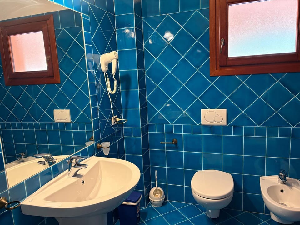 Shower, Toilet, Bathroom, bidet, hair dryier, towels