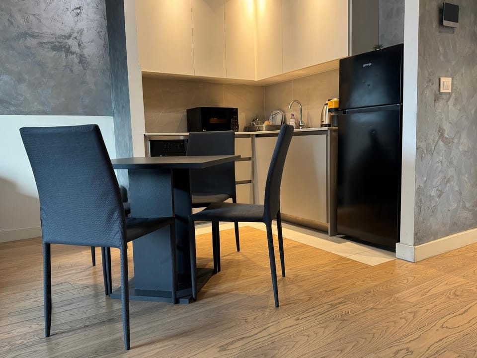 Living room, kitchen