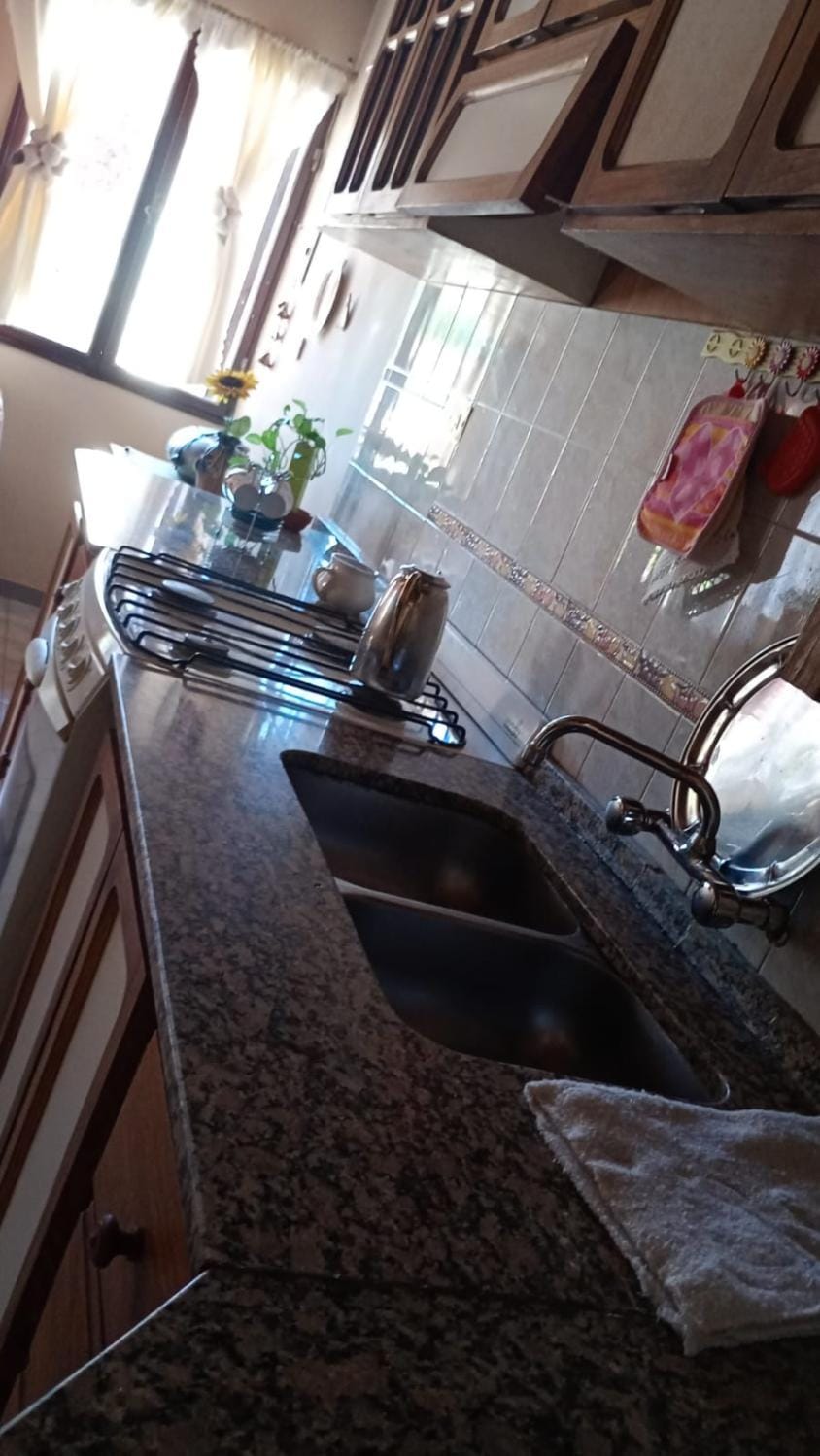 Kitchen or kitchenette, oven