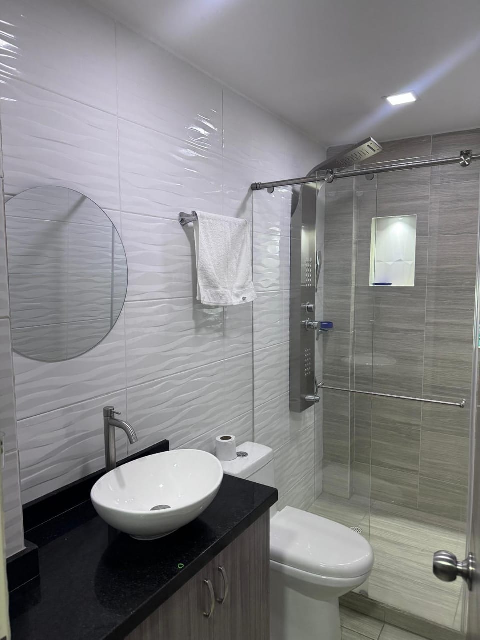 Shower, Bathroom, towels