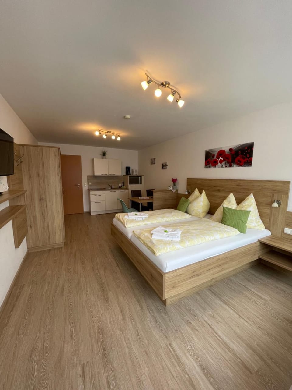 Bed, Kitchen or kitchenette, Photo of the whole room