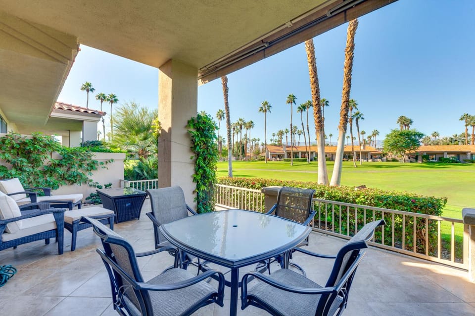 Mtn View & Fairway-Facing Patio: Palm Desert Condo House in Palm Desert