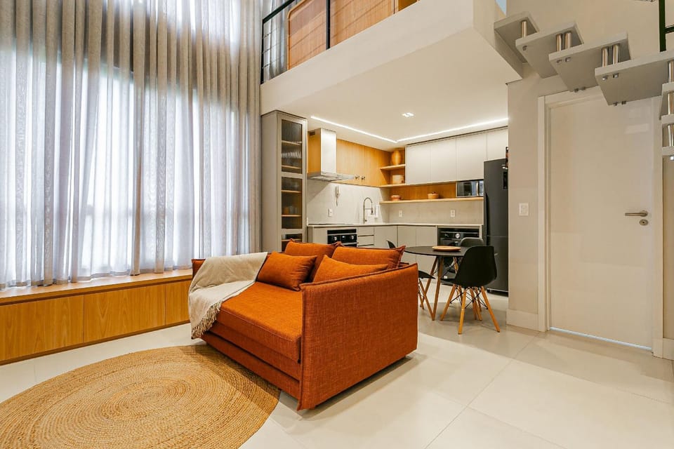 Kitchen or kitchenette, Living room, Dining area