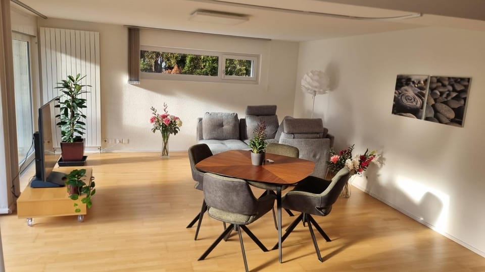 Living room, Seating area, Dining area