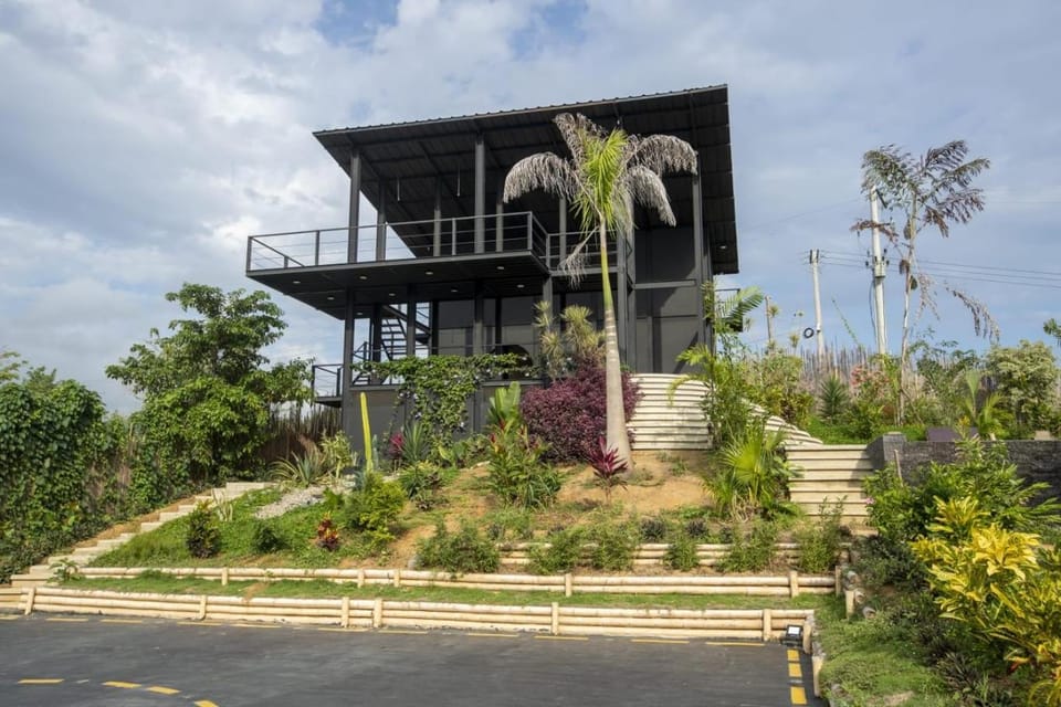 Property building, Garden view