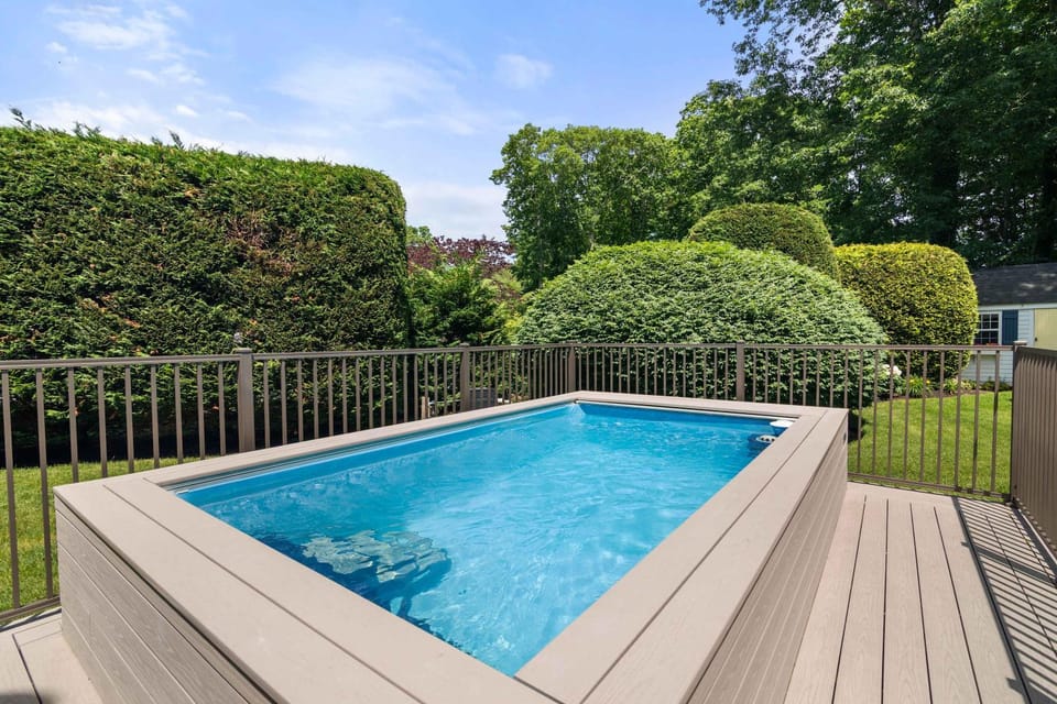 Heated Plunge Pool Theater Room Backyard Fun House in Orleans