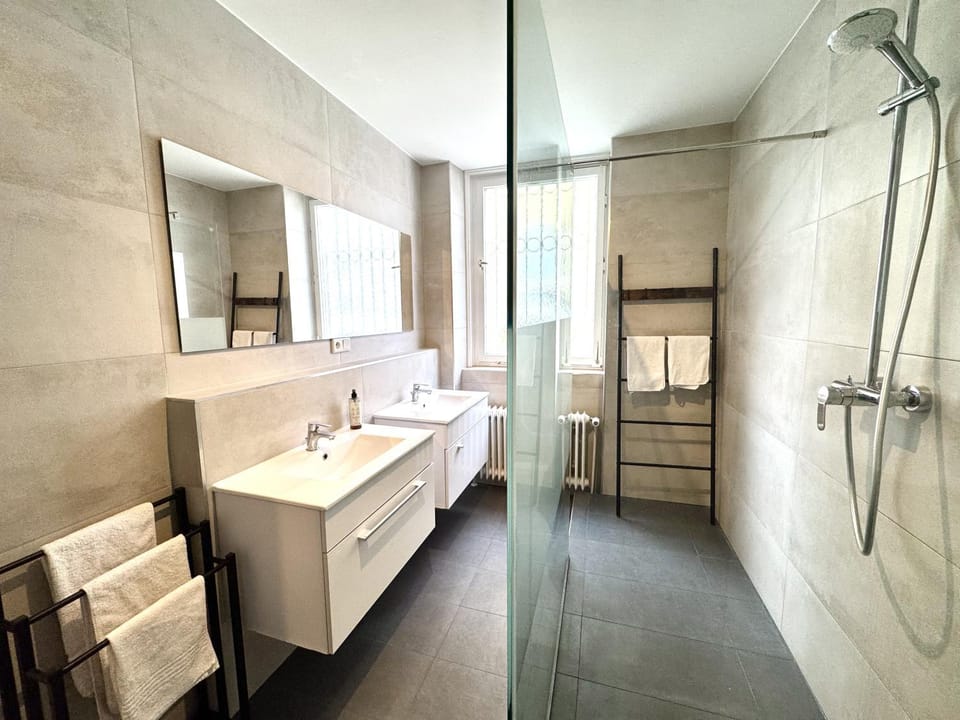 Shower, Bathroom, towels