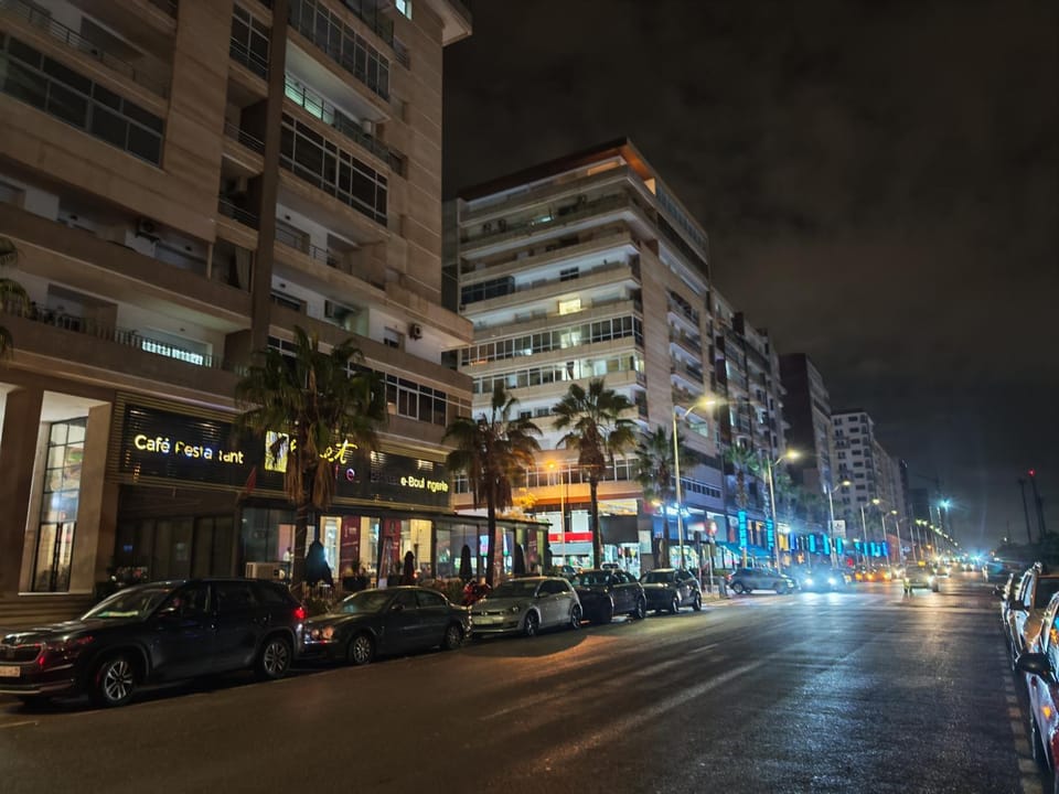 Night, Neighbourhood, City view, Street view, Location