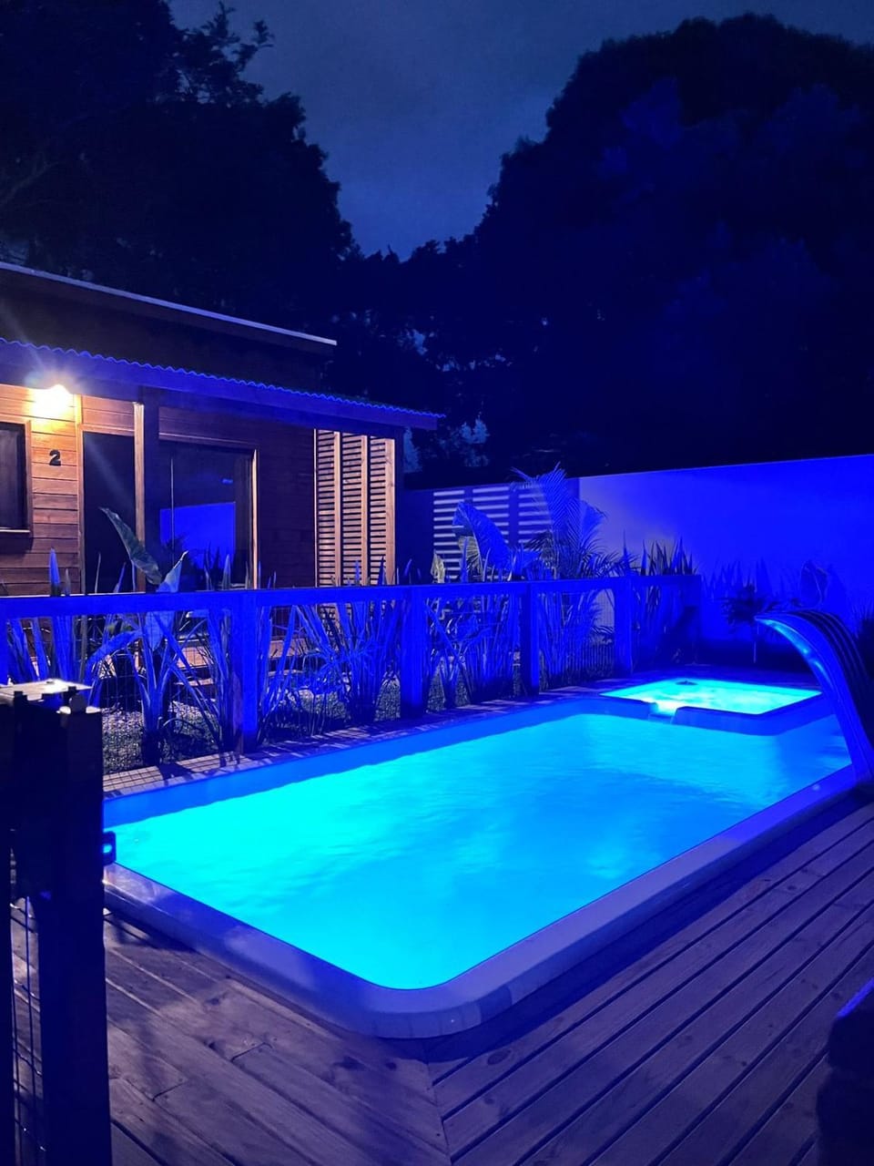 Night, Swimming pool