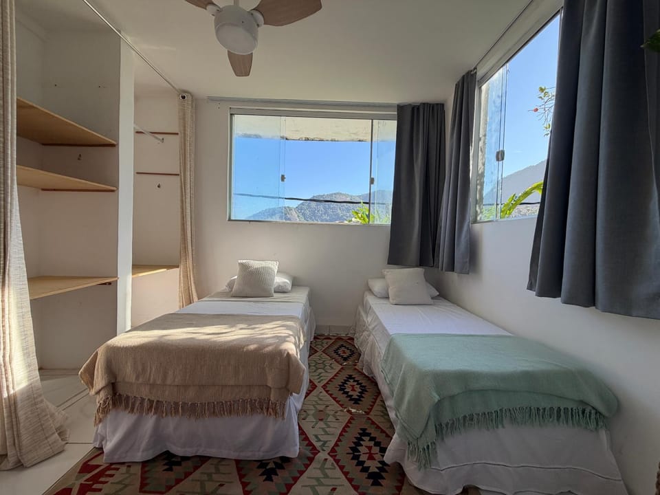 Bed, View (from property/room), Photo of the whole room, Bedroom, Garden view, Mountain view, wardrobe