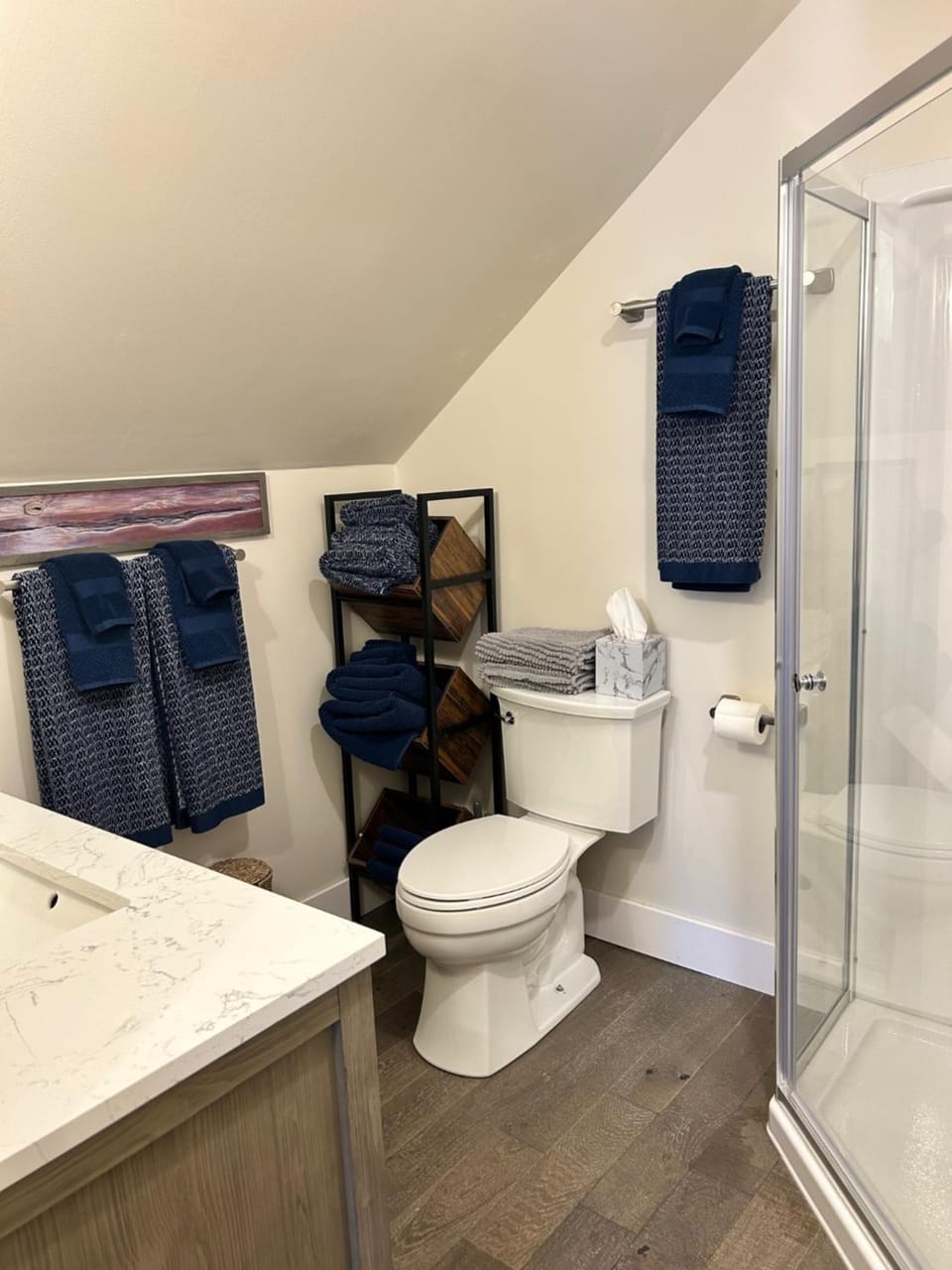 Shower, Toilet, Bathroom, towels