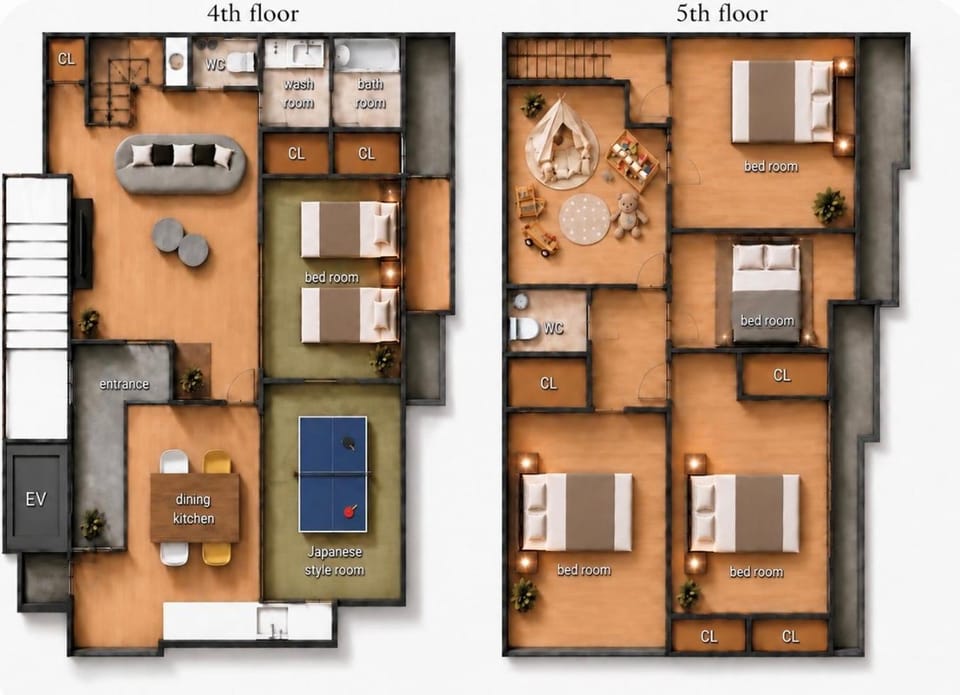 LIJ Stay Morinomiya 5BedRooms Apartment in Osaka