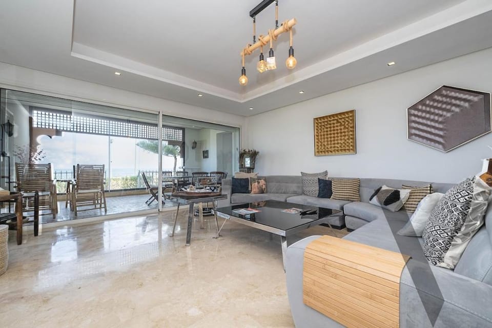 Seaside Luxury 3BR With Pool & Private Beach Access Apartment in Bouznika
