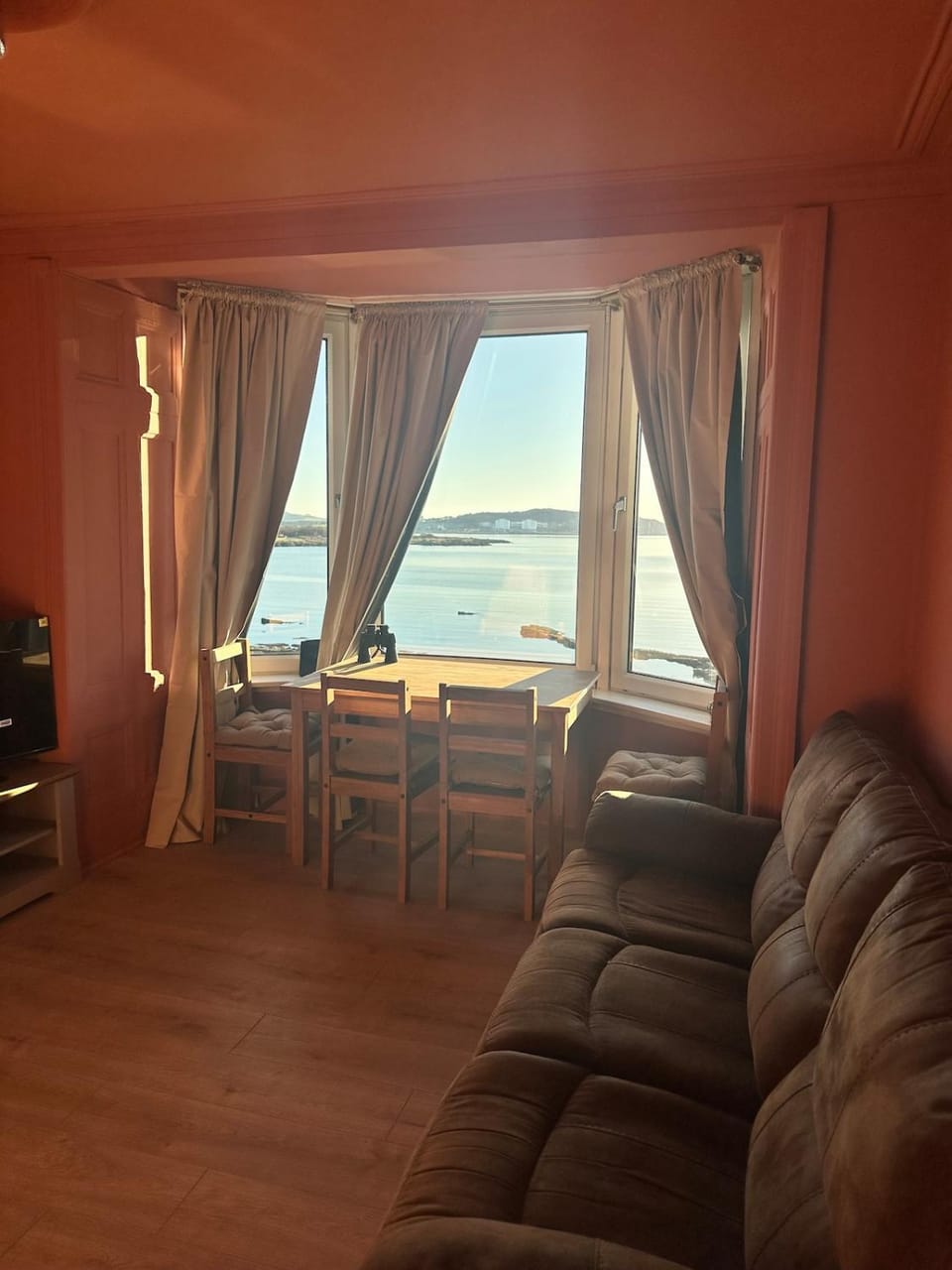 Living room, Dining area, Sea view