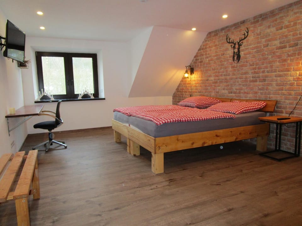 Property building, Living room, Bedroom