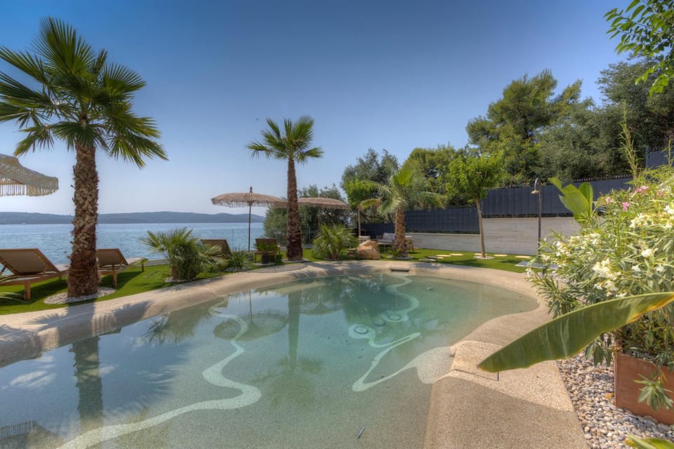 Day, Natural landscape, Garden, Pool view, Sea view, Swimming pool