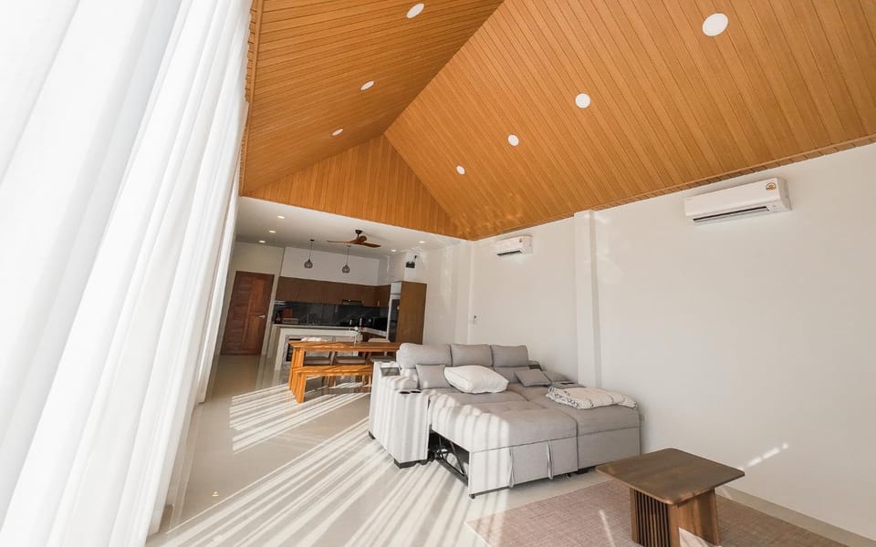 Kitchen or kitchenette, Living room, Photo of the whole room, Seating area, Dining area, air conditioner