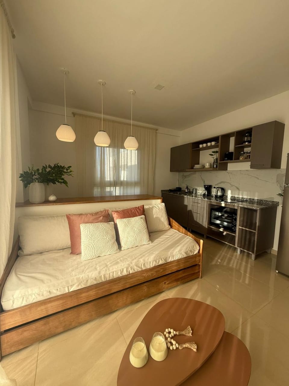Kitchen or kitchenette, Living room