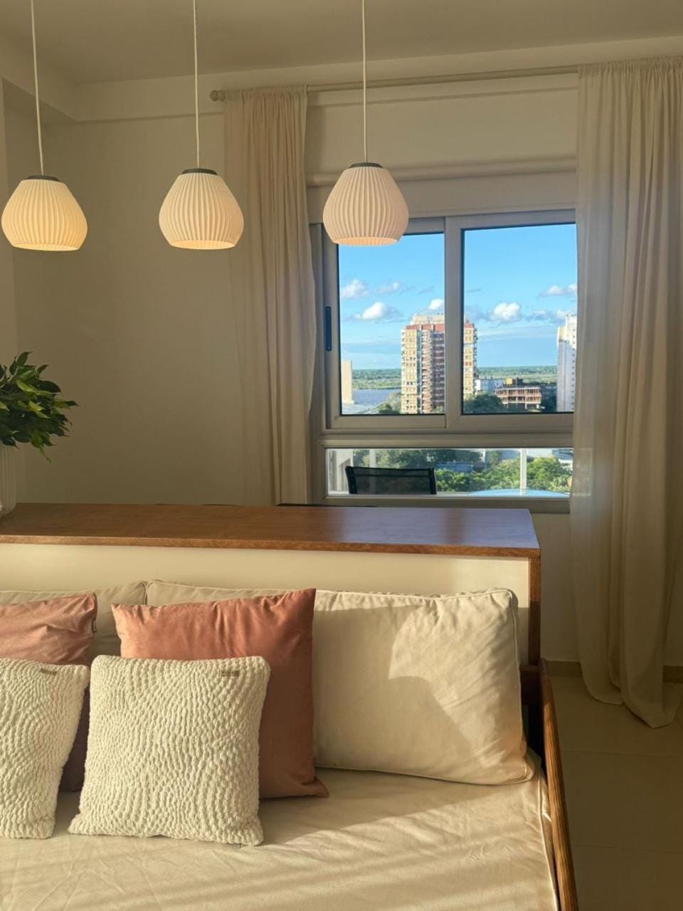 Living room, Dining area, Garden view