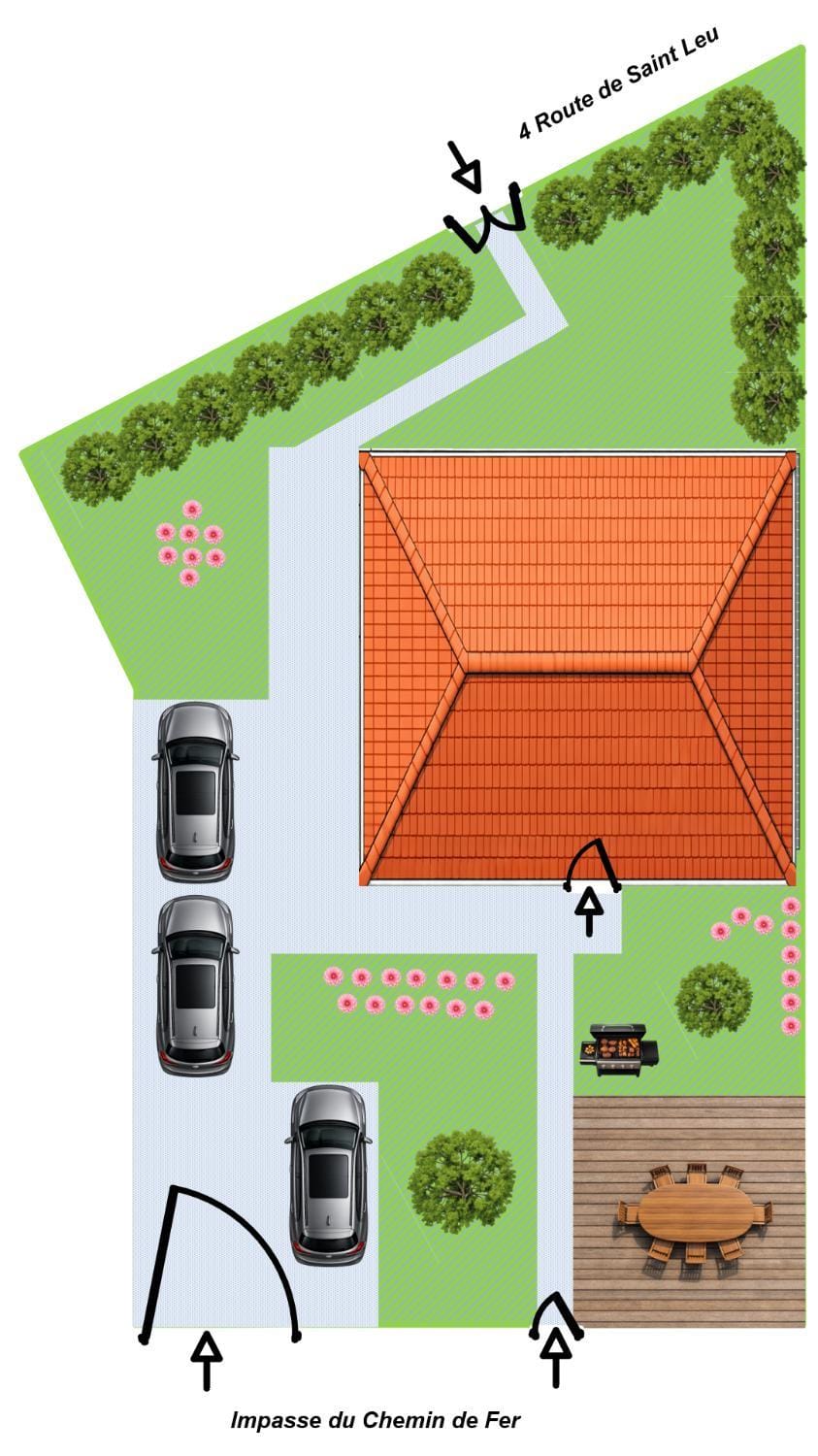 11mn Paris Ligne H - Parking Privé- Souplex - Tout équipé - De 1 à 8 personnes Apartment in Île-de-France