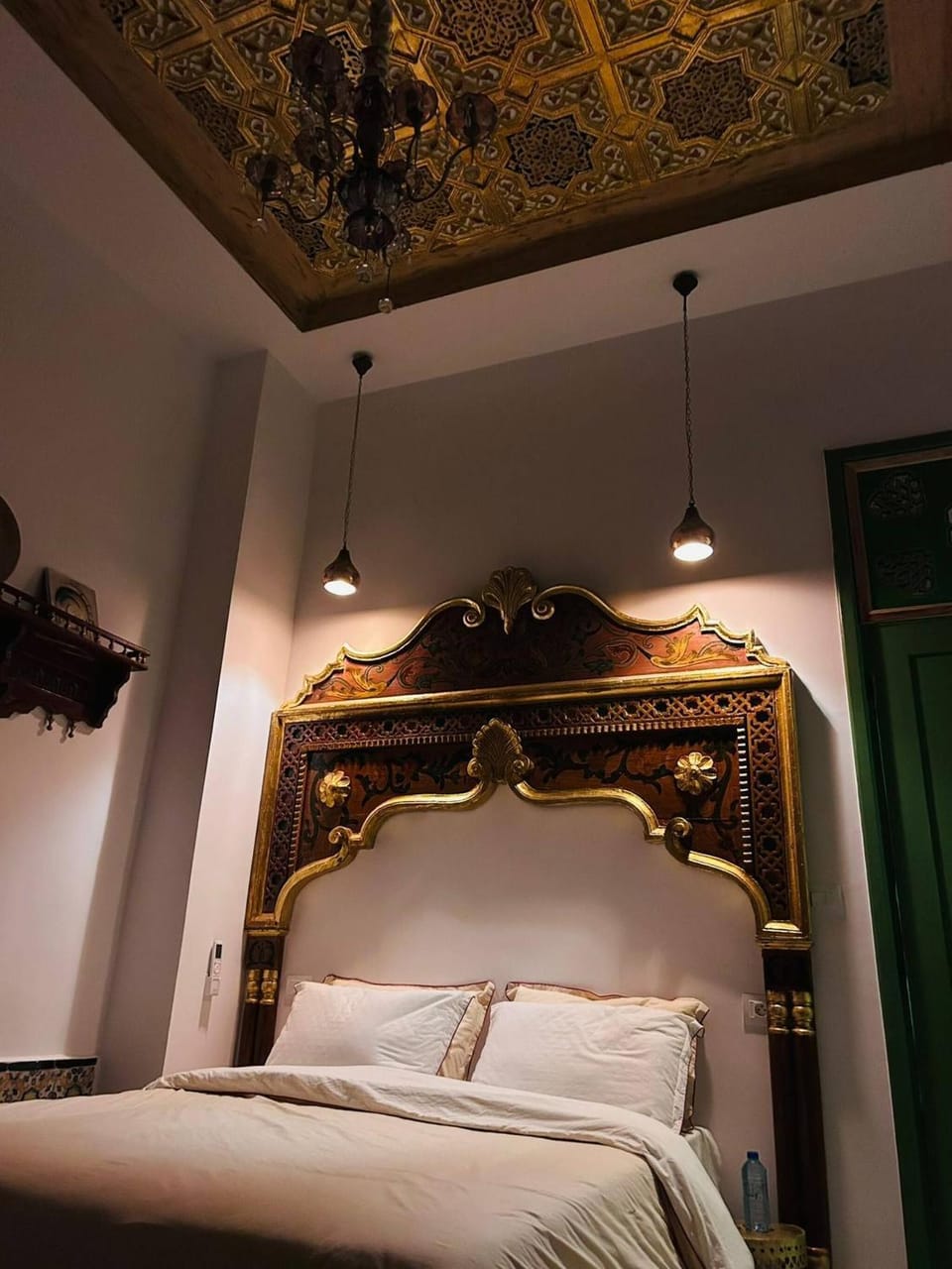 Bed, Decorative detail, Bedroom