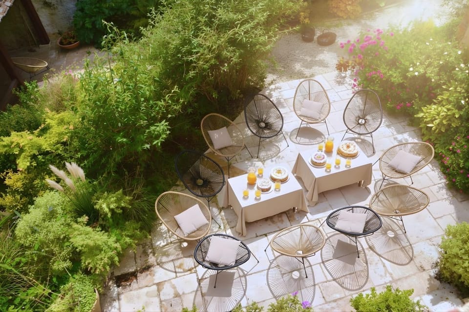 Patio, Day, Summer, Garden, Garden view