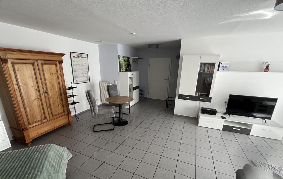 Seating area, wardrobe