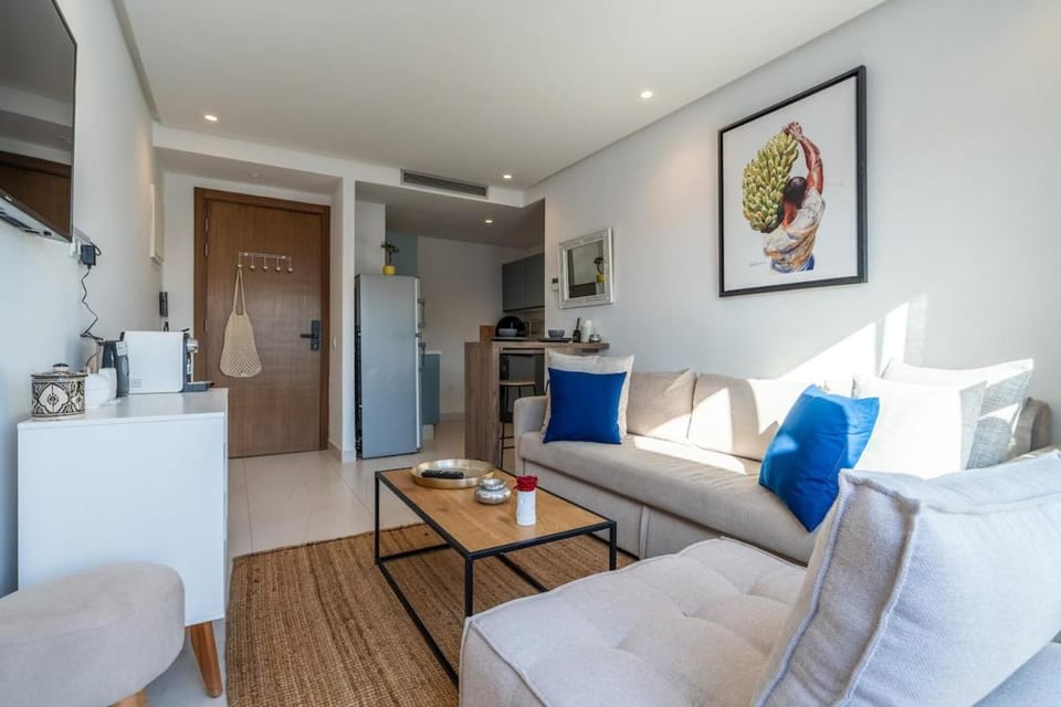 C14- 1BR Luxury Apartment -Terrace Majorelle Apartment in Casablanca