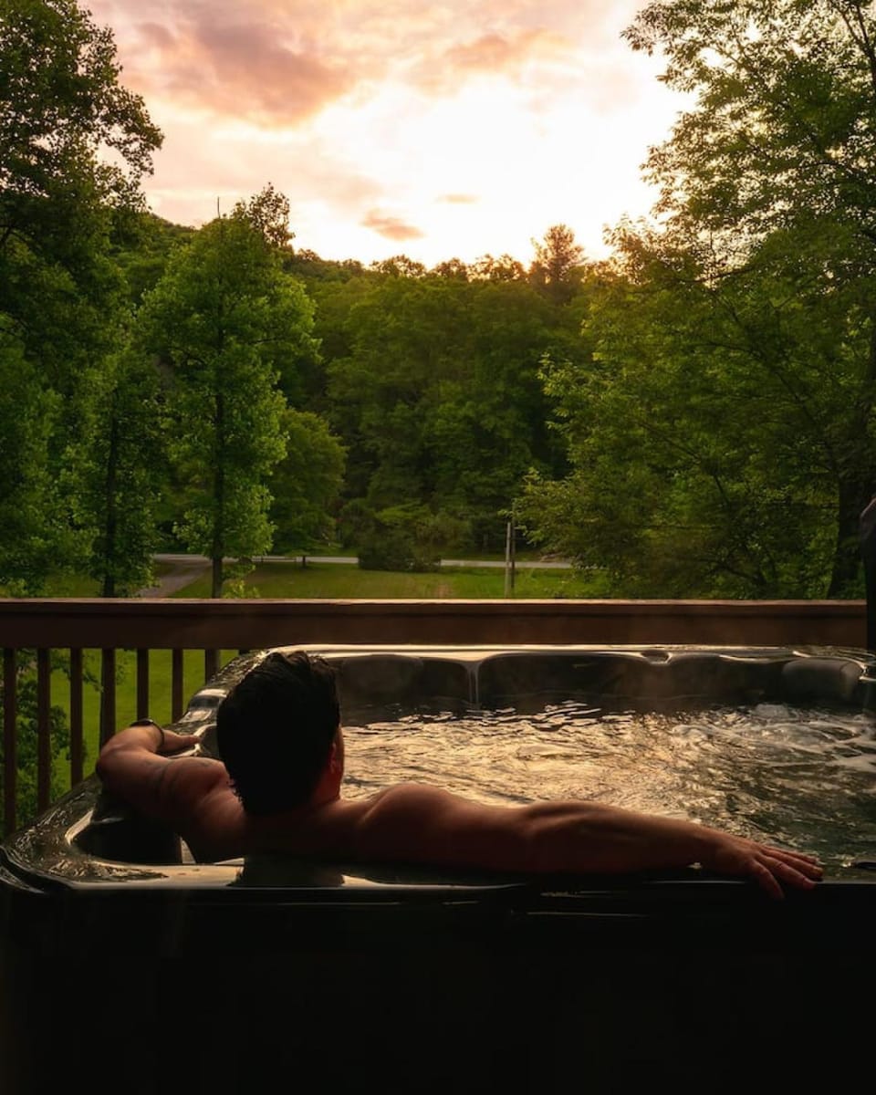 Majestic - Modern Cabin, Hot Tub, & Game Room! Cabin in Buncombe County