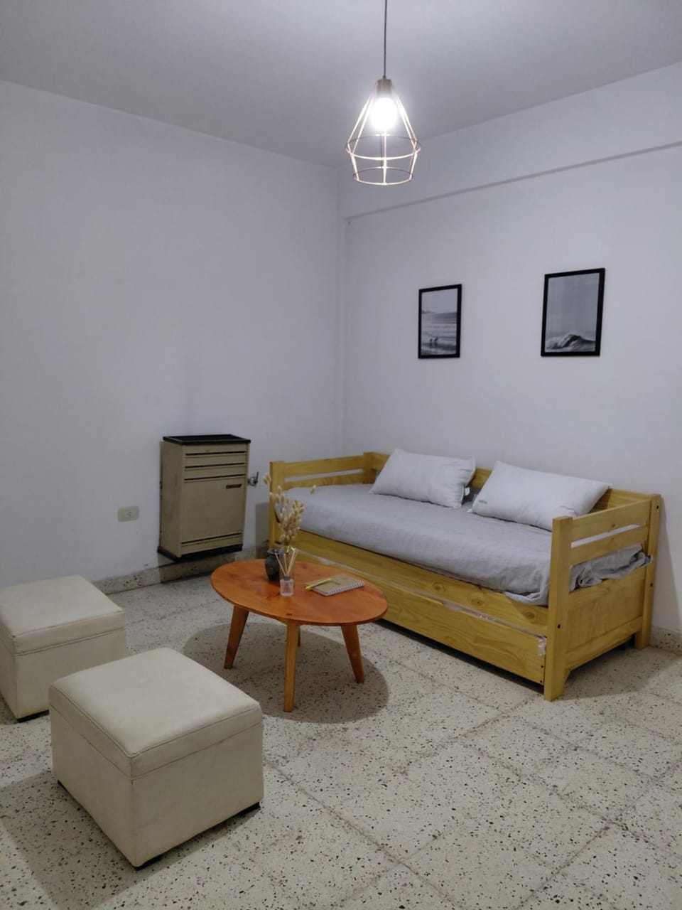 Bed, Living room, Photo of the whole room, Seating area, Bedroom