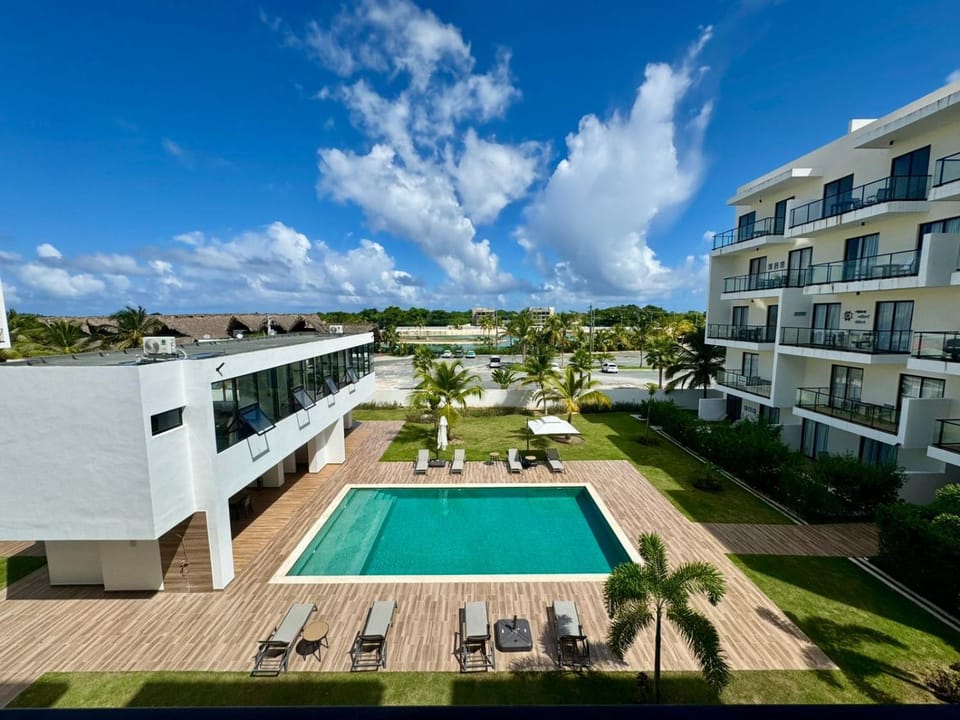 Pool View and Balcony Suite Central Location Apartment in Punta Cana