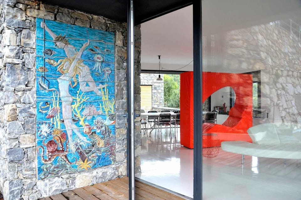 Luxury Minimalist Villa Pool Seaview Liguria Villa in Liguria