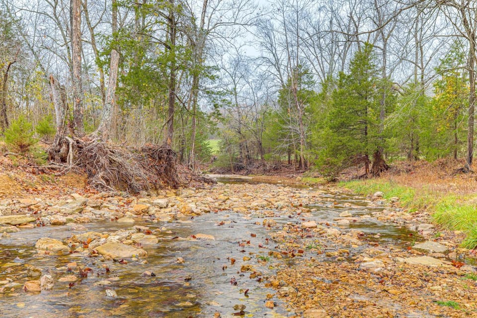 4,800-Sq-Ft Cabin w/ Creek Access in Caulfield Cabin in Norfork Lake