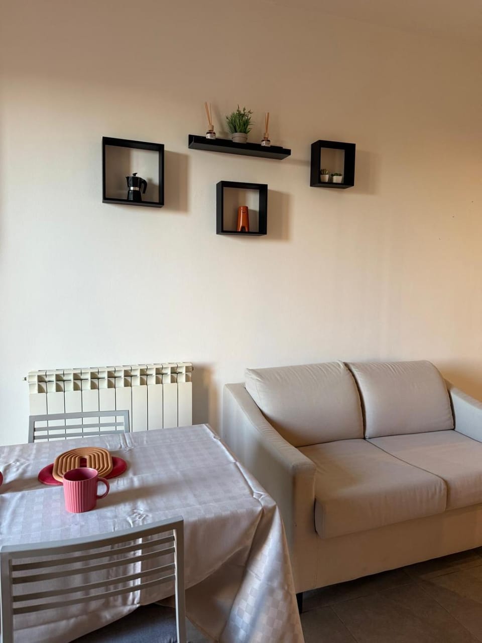 Living room, kitchen