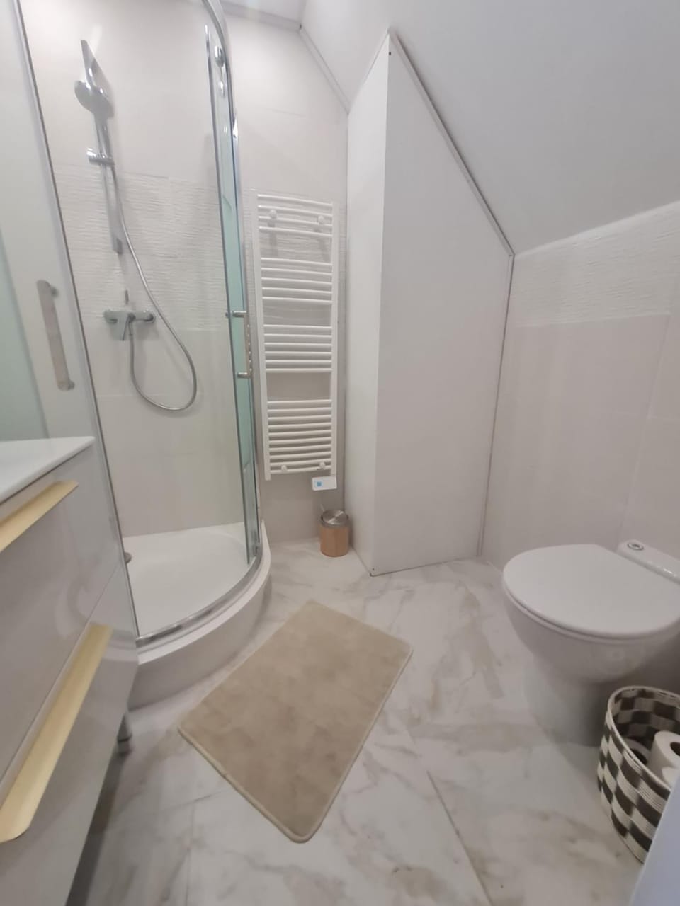 Shower, Toilet, towels