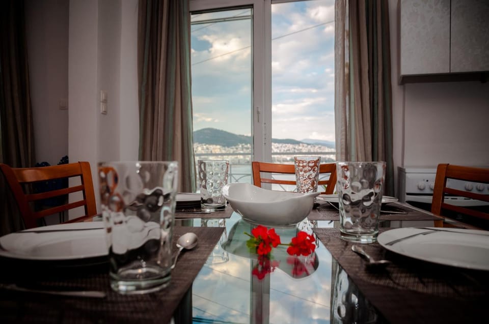 Natural landscape, Dining area, Mountain view, Sea view