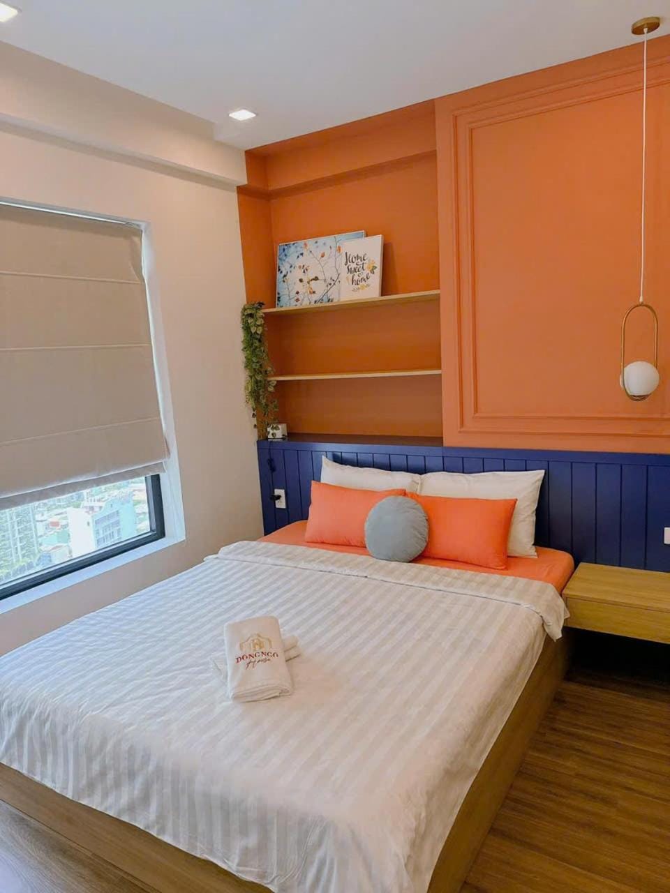 Bed, Photo of the whole room, Bedroom, towels, wardrobe