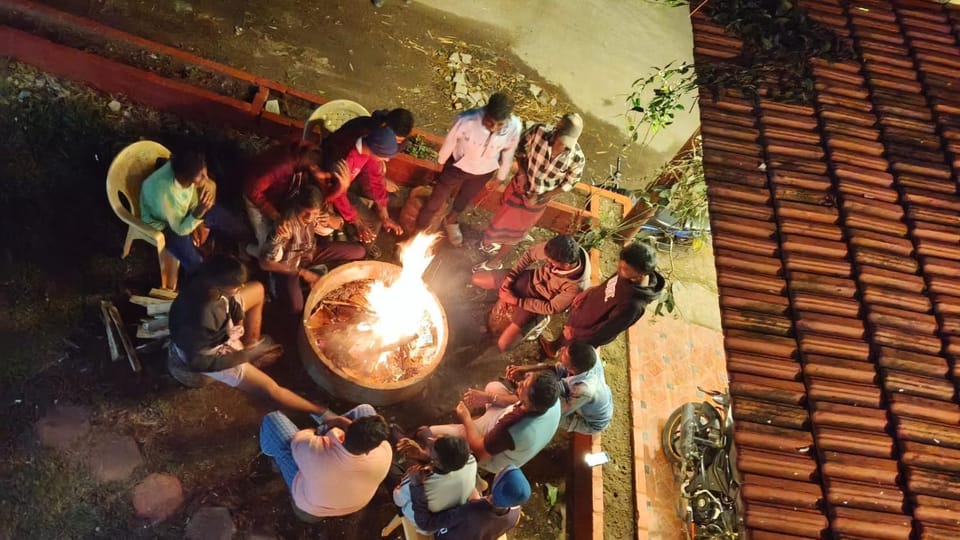 BBQ facilities, group of guests