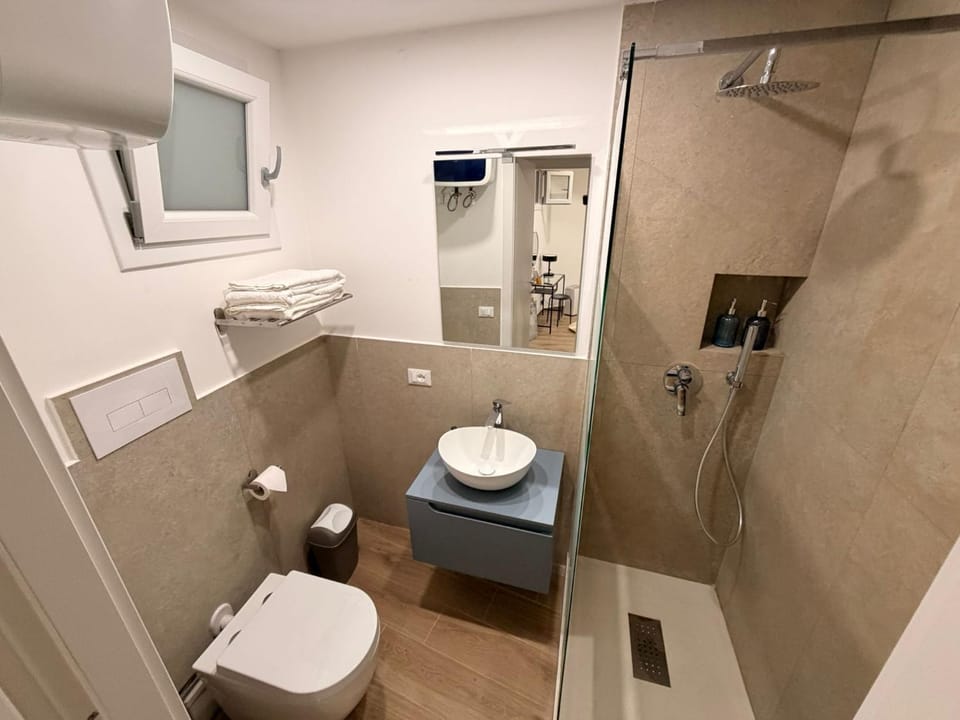 Shower, Toilet, Bathroom, towels