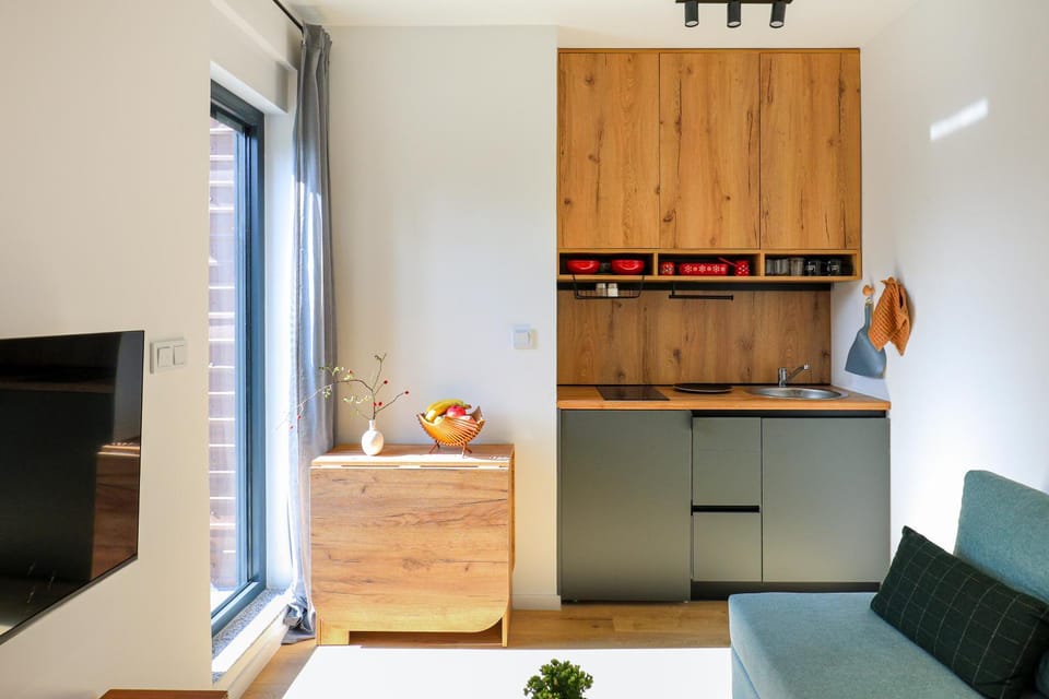 Kitchen or kitchenette, Living room