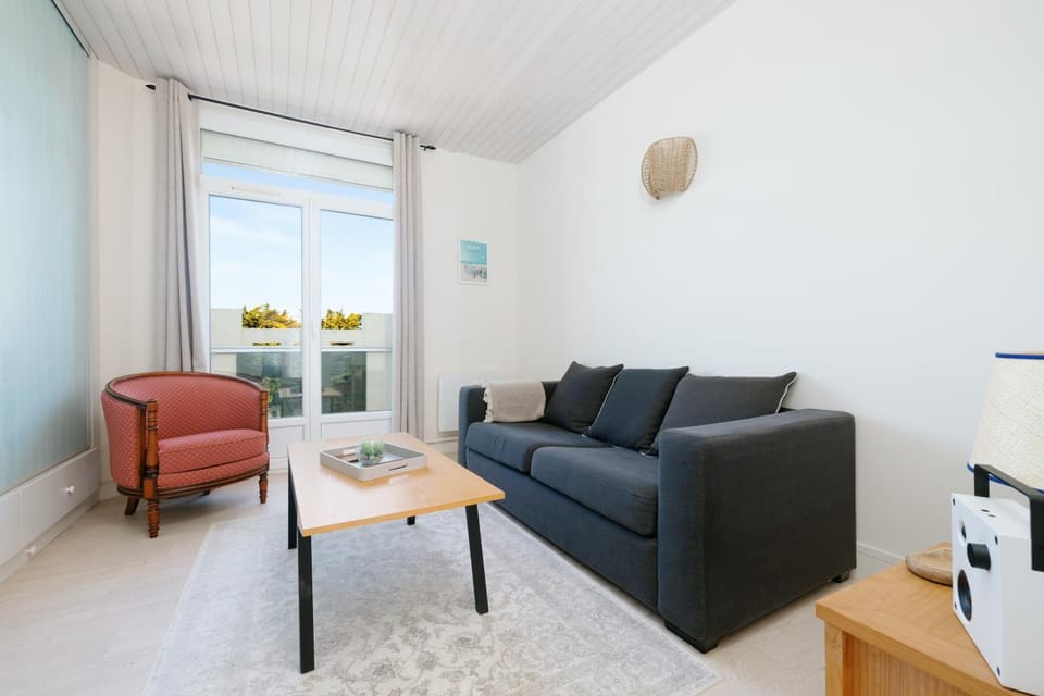 Appartement avec balconnet et vue mer Apartment in Barneville-Carteret
