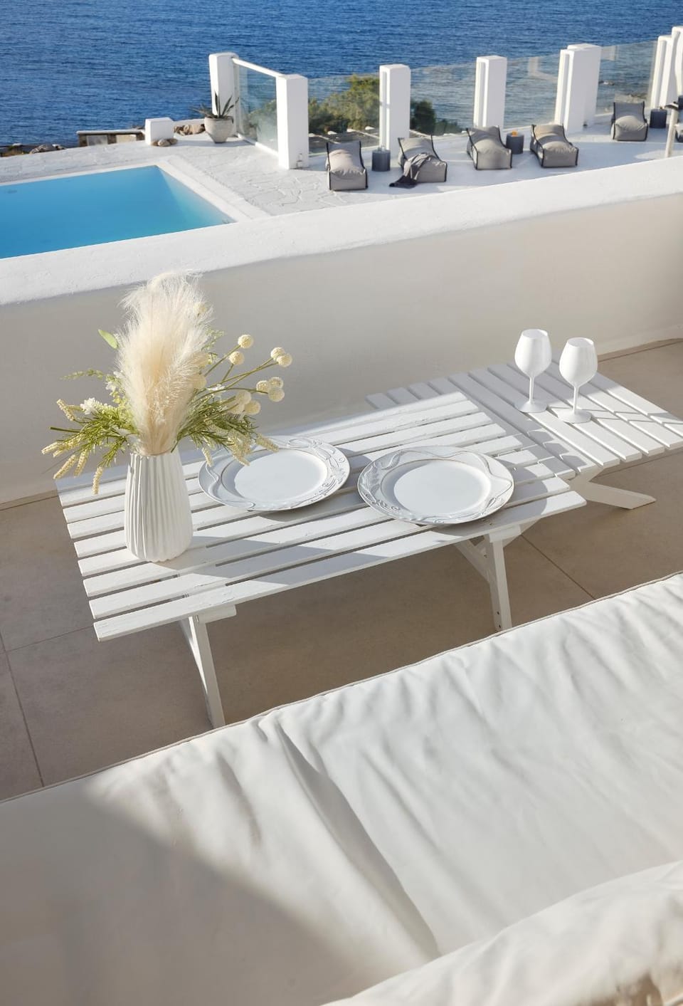Villa Aegean Soul pool-sunset-hot tub by Calypso Sunset Villas Villa in Mykonos, Mikonos 846 00, Greece