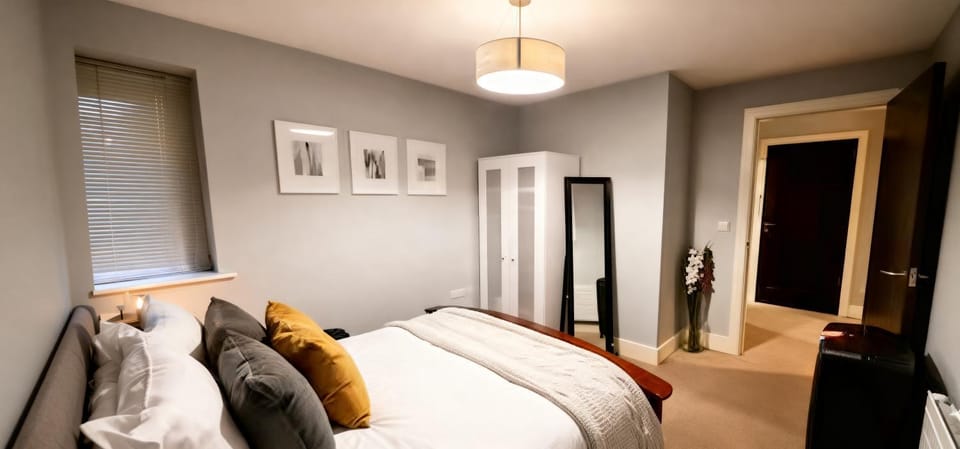 Bed, Photo of the whole room, Bedroom, wardrobe